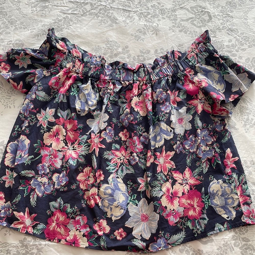 Off the shoulder crop top